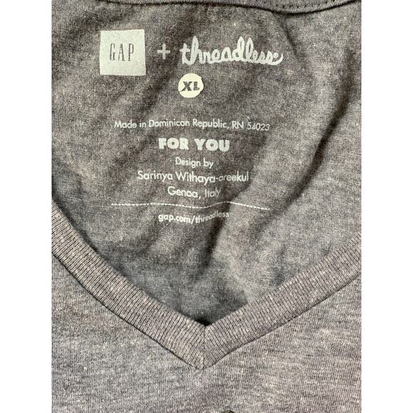 Gap x Threadless Boston Terrier V-Neck Tee T-Shirt Shirt XL - Picture 4 of 4